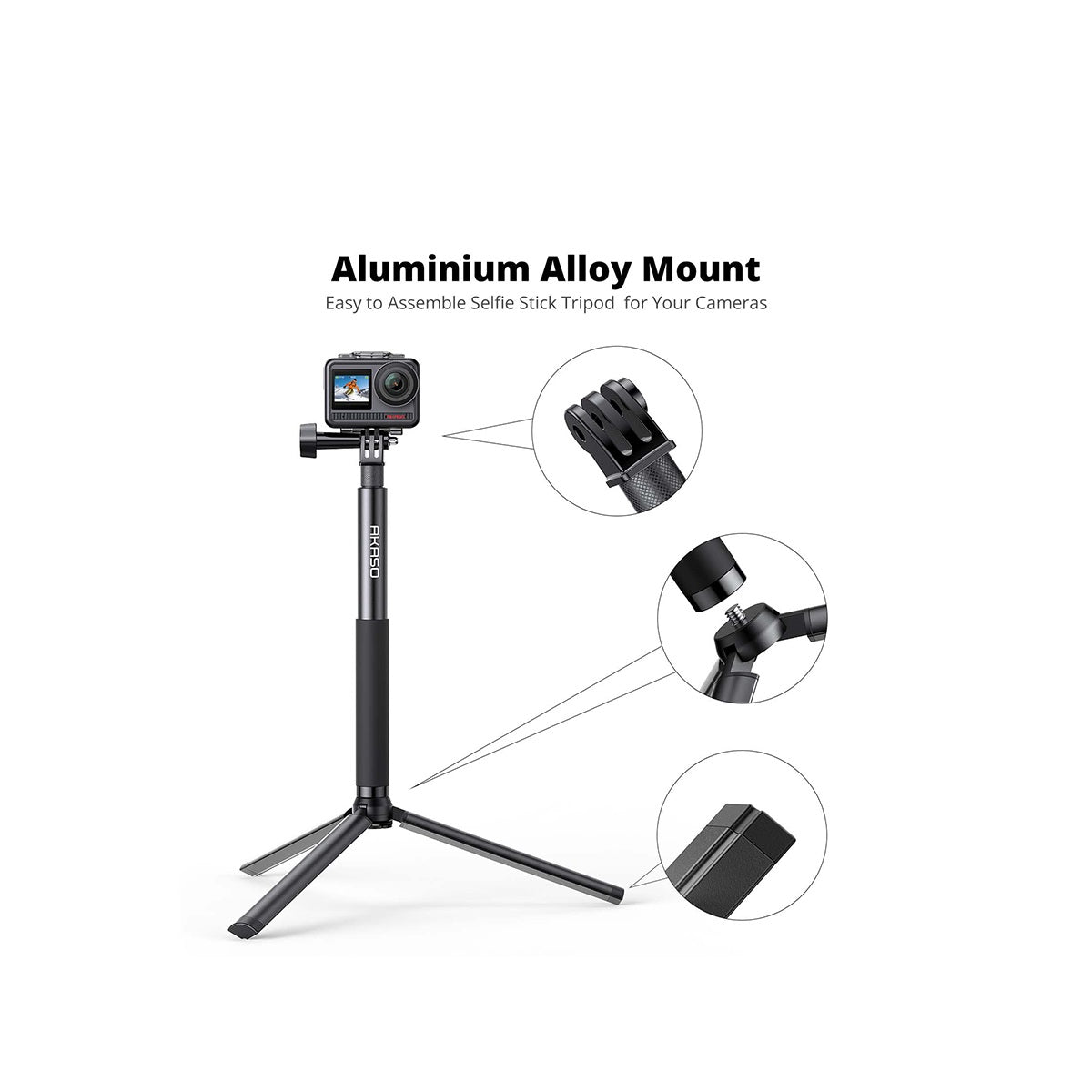 Akaso Selfie Stick and Tripod Combo
