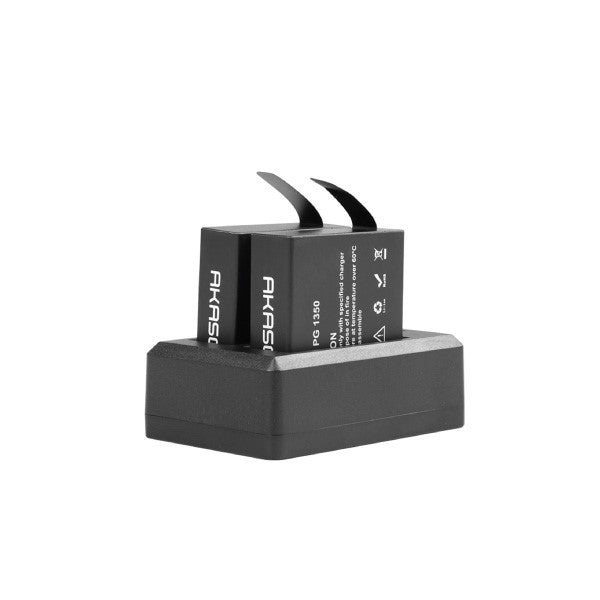 AKASO Charger and Dual Battery Kit